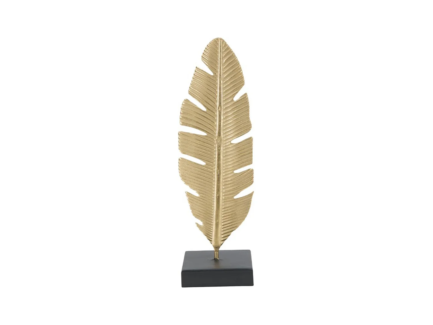 Sculpture Feuille 75, Or, 10x10x34 cm, Epikasa