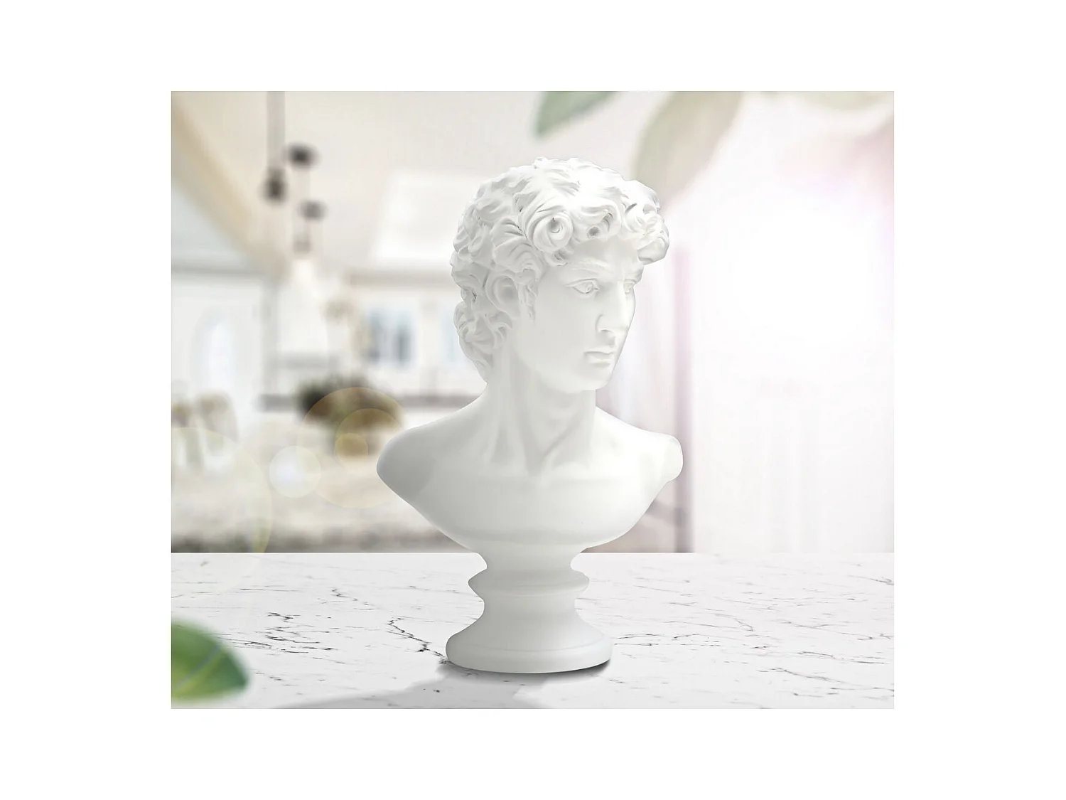 Rzeźba Grecja 2, Biały, 21,5x14,5x34 cm, Epikasa