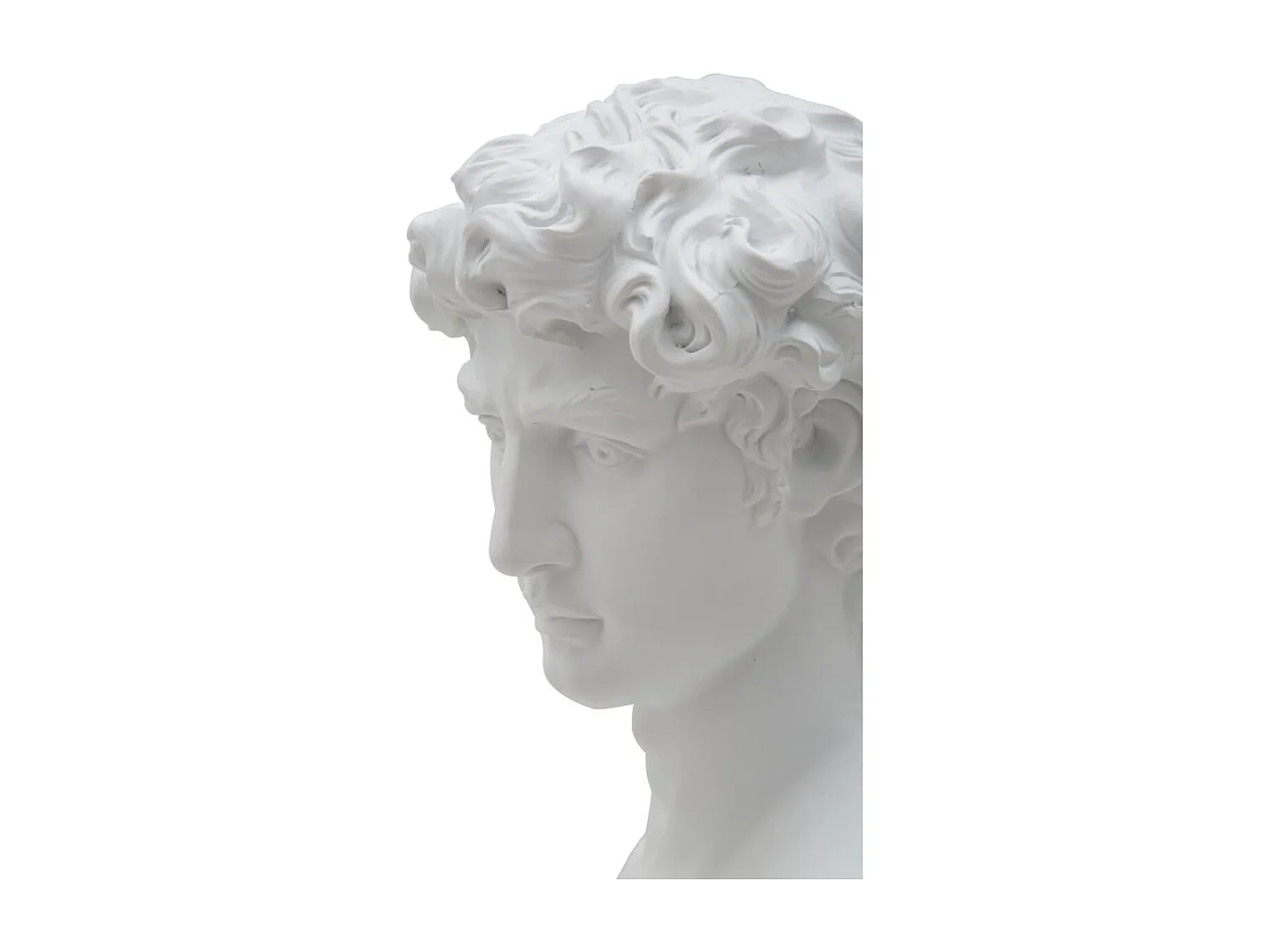 Sculpture Grèce 2, Blanc, 21,5x14,5x34 cm, Seven Design