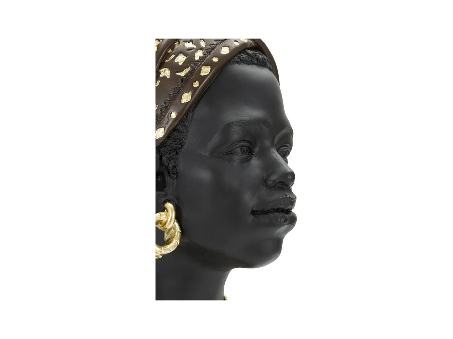 Scultura Africa 4, Nero, 19x18,5x30 cm, Epikasa