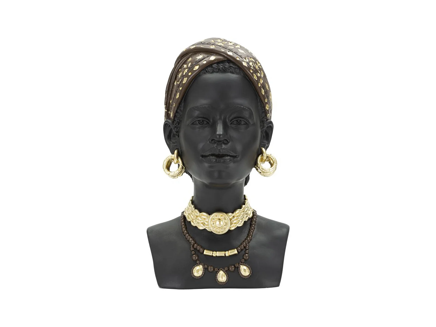 Sculpture Afrique 4, Noir, 19x18,5x30 cm, Epikasa