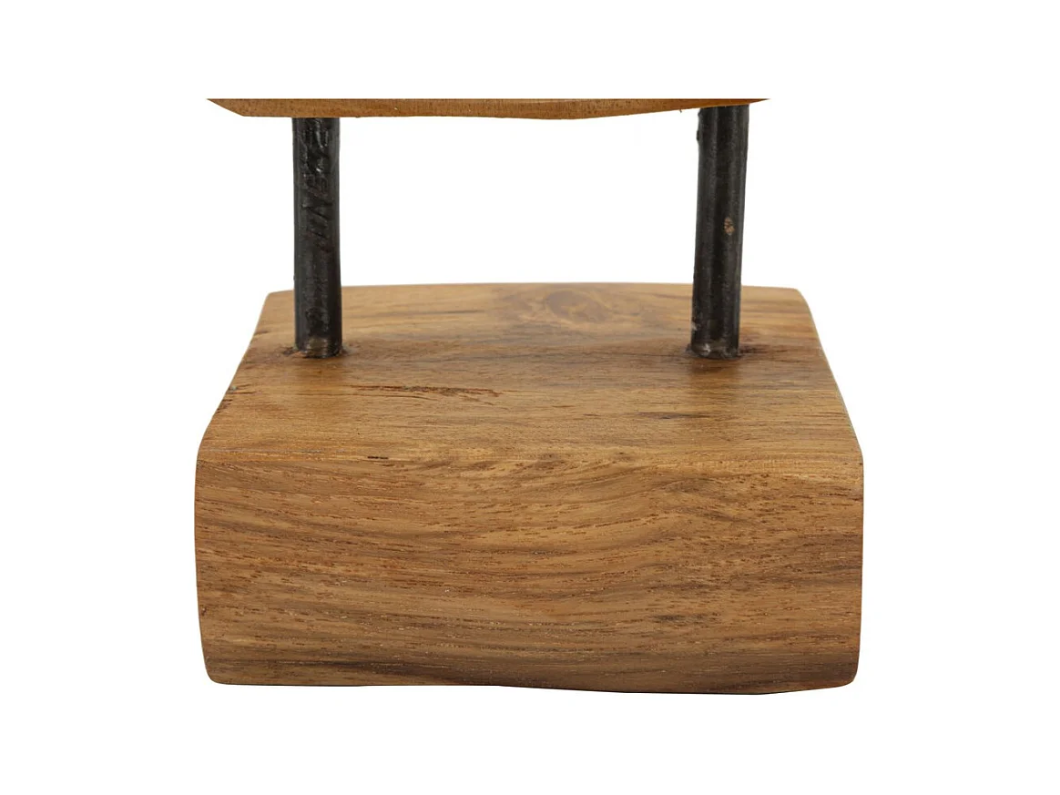 Rzeźba Serce 8, Brązowy, 20x10x28 cm, Epikasa