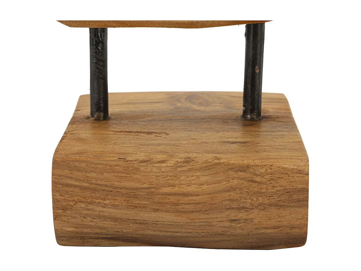 Sculpture Cœur 8, Marron, 20x10x28 cm, Seven Design