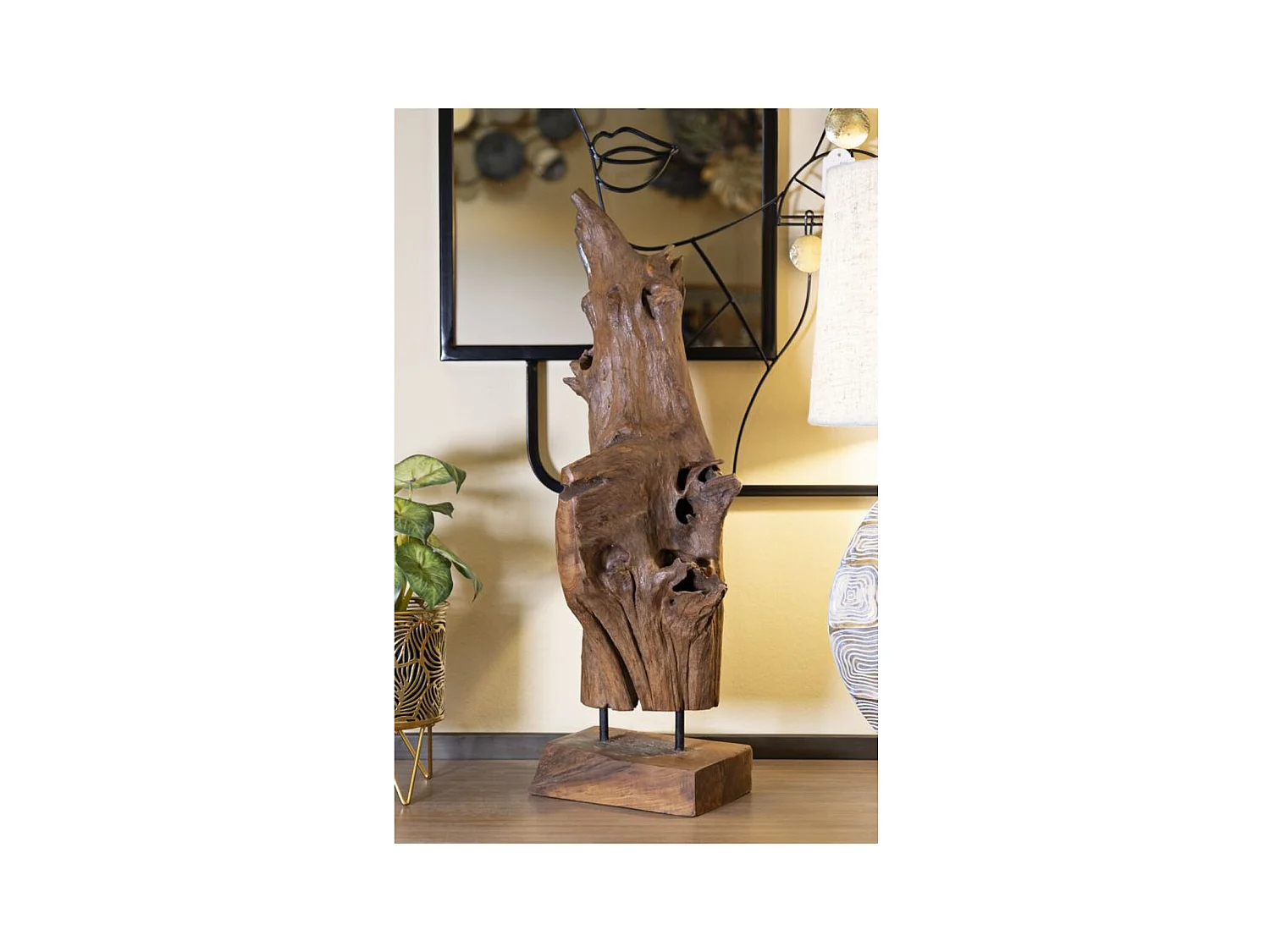 Rzeźba Korzeń 2, Brązowy, 23x27x64 cm, Epikasa