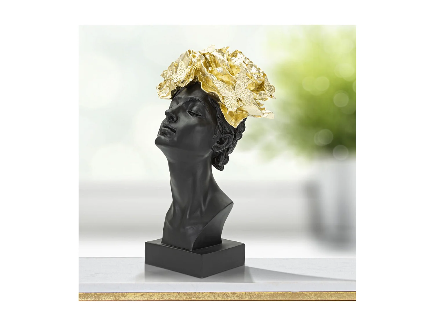 Scultura MF369, Nero, 21x20x36,5 cm, Epikasa