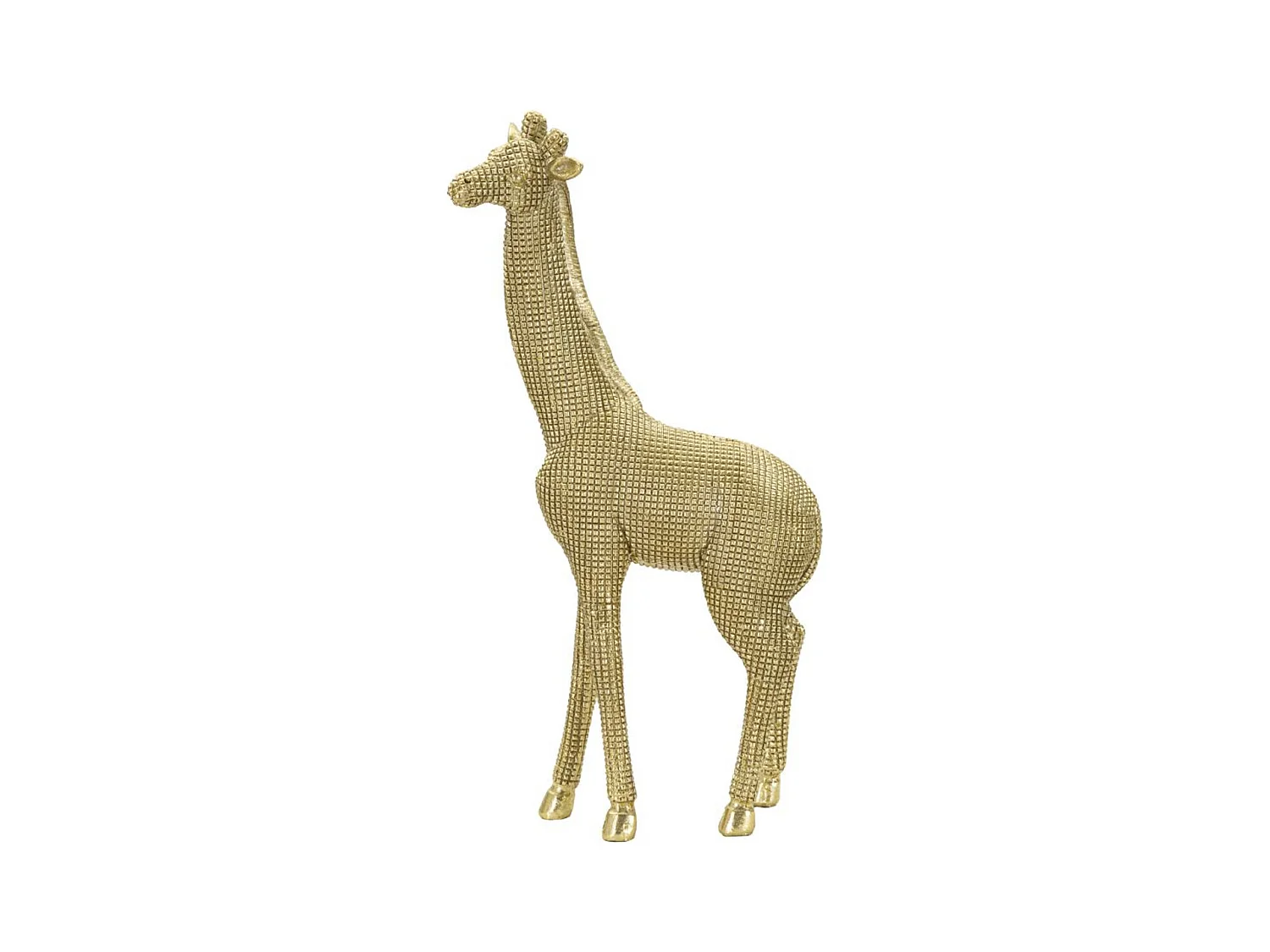 Escultura Girafa 1, Ouro, 19,8x8x40 cm, Epikasa