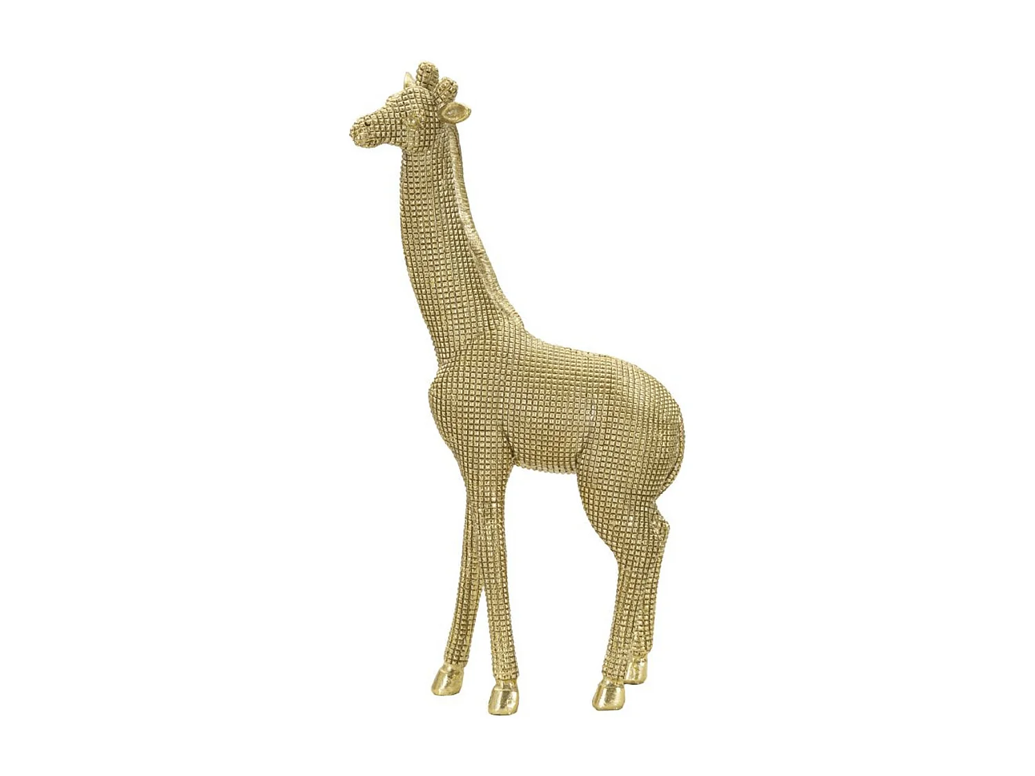 Rzeźba Żyrafa 1, Złoto, 19,8x8x40 cm, Seven Design