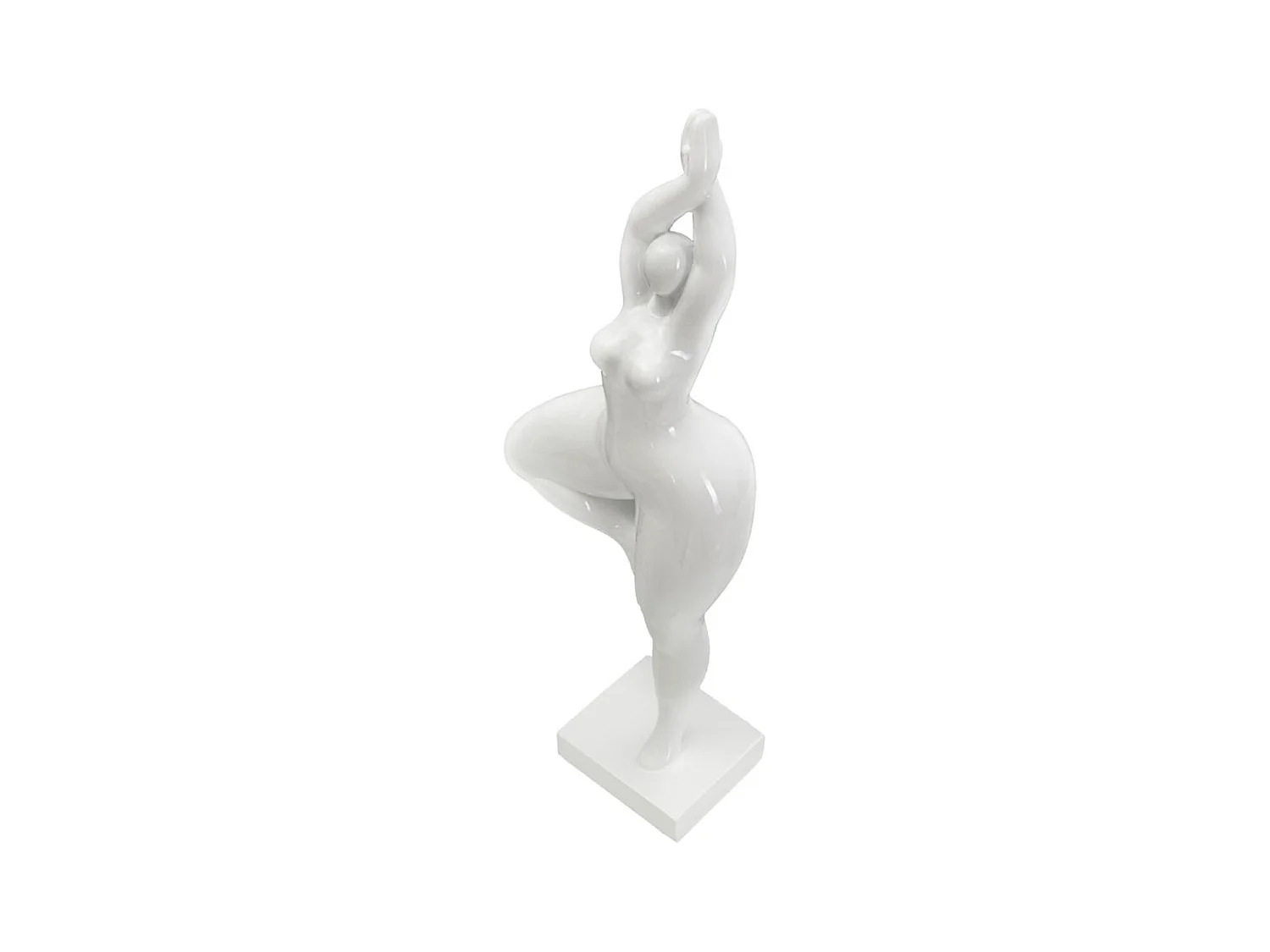 Sculpture MF374, Blanc, 16x9x45,8 cm, Seven Design