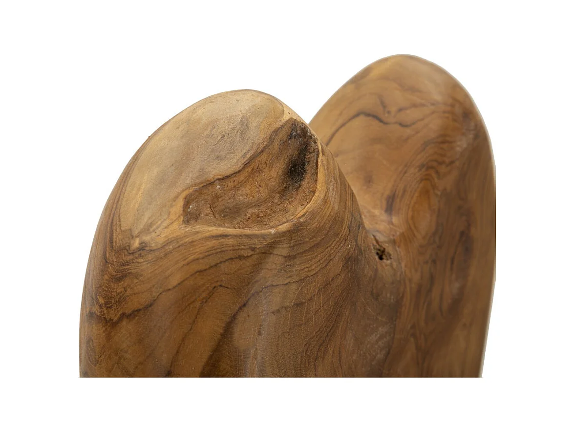 Rzeźba Serce 5, Brązowy, 25x12x45 cm, Epikasa