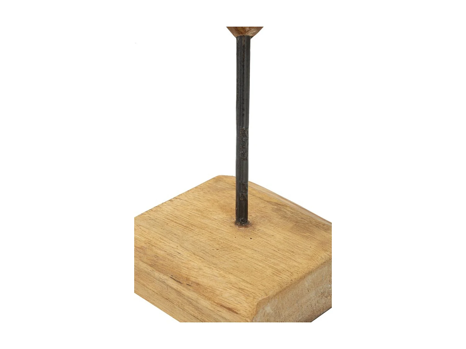 Rzeźba Serce 5, Brązowy, 25x12x45 cm, Seven Design