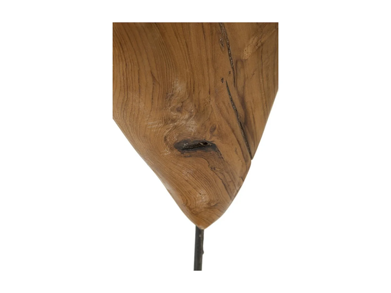 Rzeźba Serce 5, Brązowy, 25x12x45 cm, Seven Design