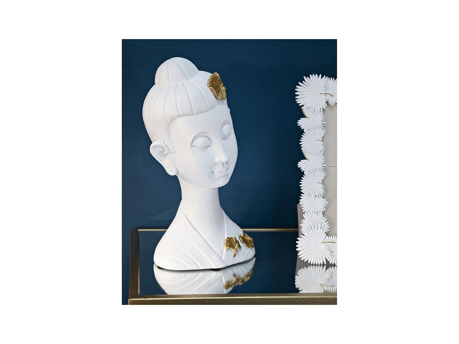 Rzeźba MF373, Biały, 21,5x16x35 cm, Epikasa