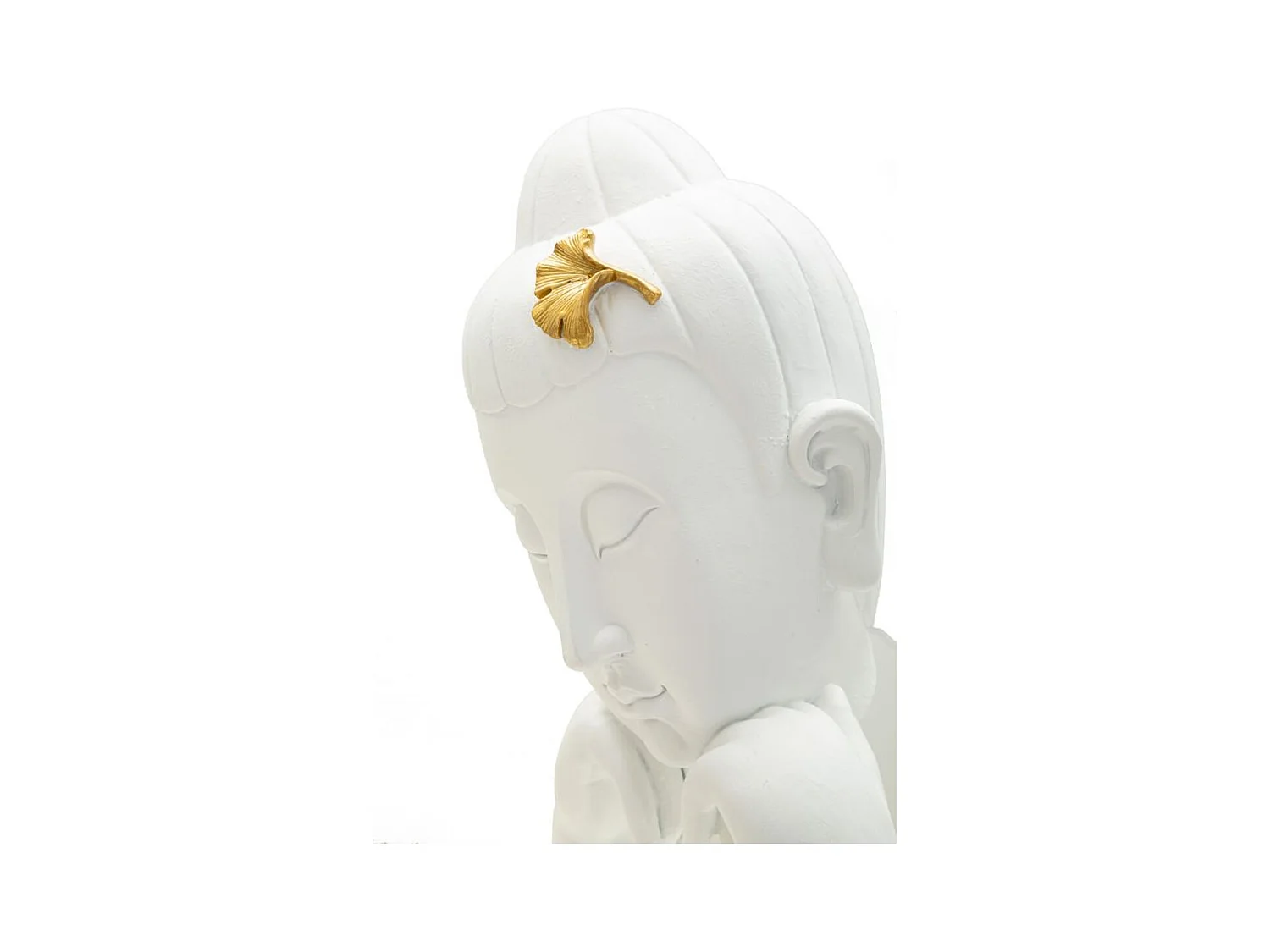 Beeldhouwwerk MF372, Wit, 21,5x13x36 cm, Epikasa