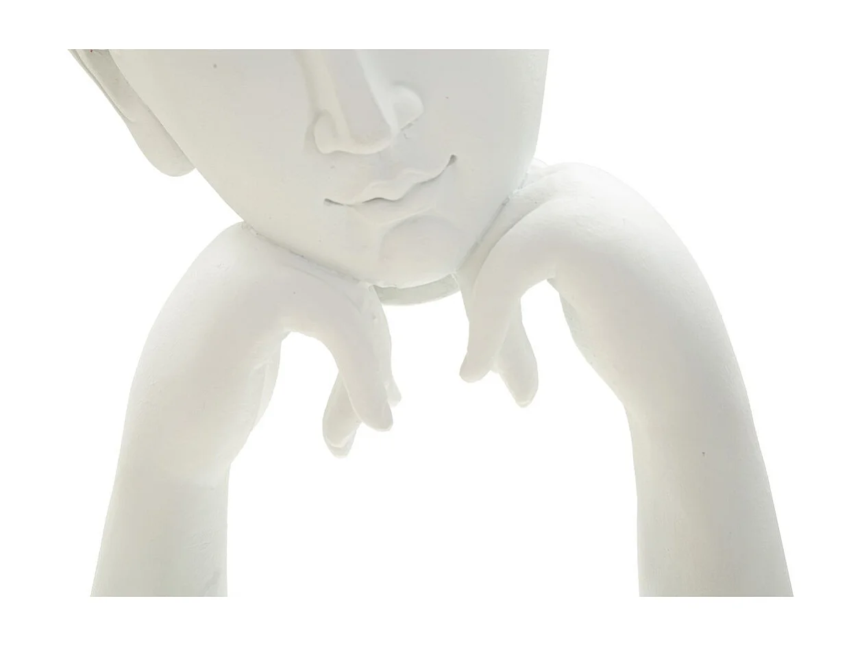 Sculpture MF372, Blanc, 21,5x13x36 cm, Seven Design