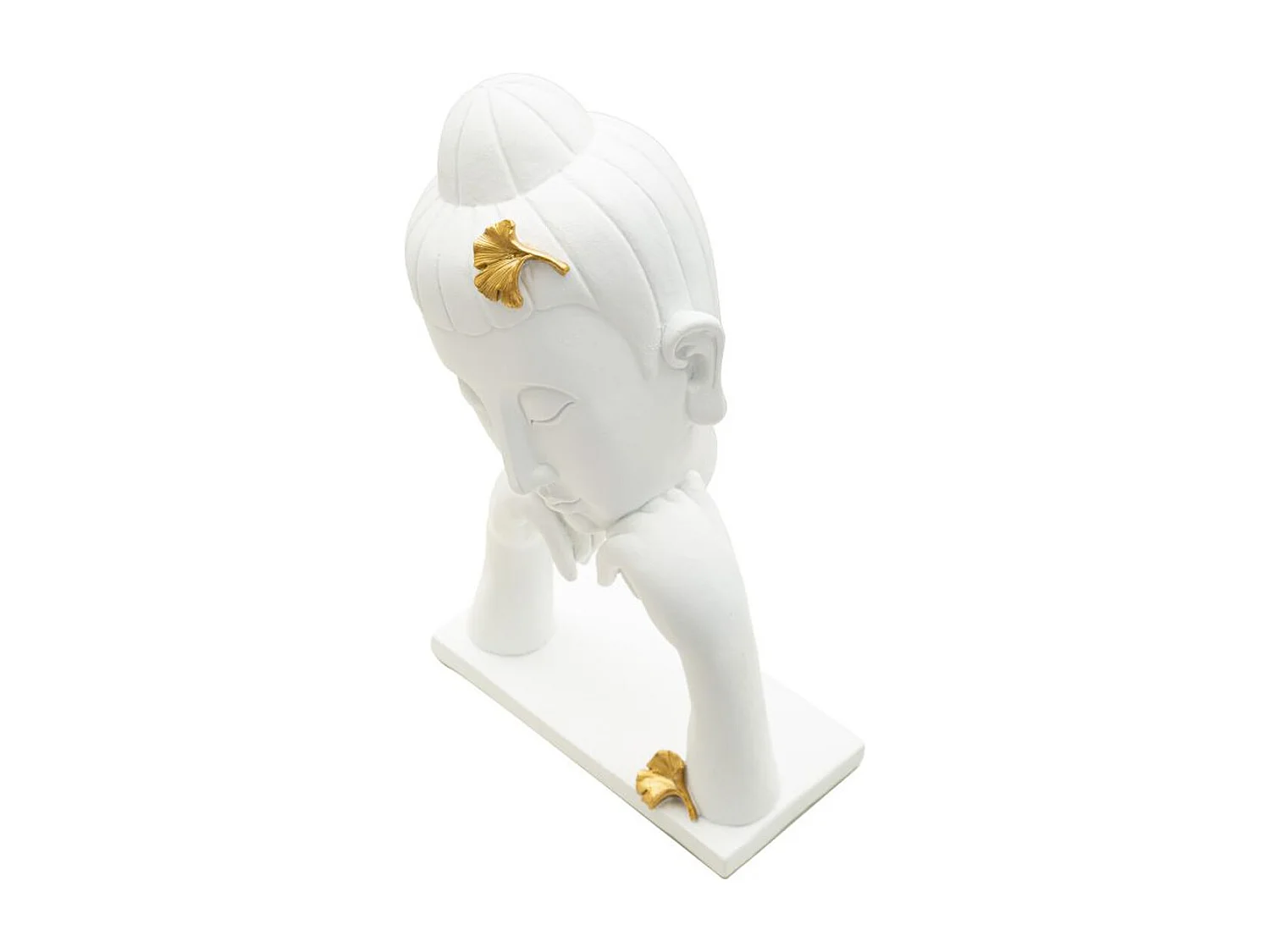 Sculpture MF372, Blanc, 21,5x13x36 cm, Seven Design