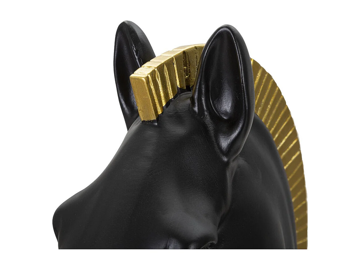 Sculpture Échecs 5, Noir, 18,5x18,5x50 cm, Seven Design