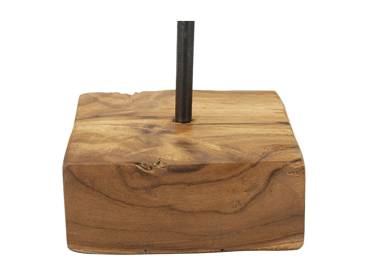 Sculpture Cœur 10, Marron, 10x10x25 cm, Seven Design