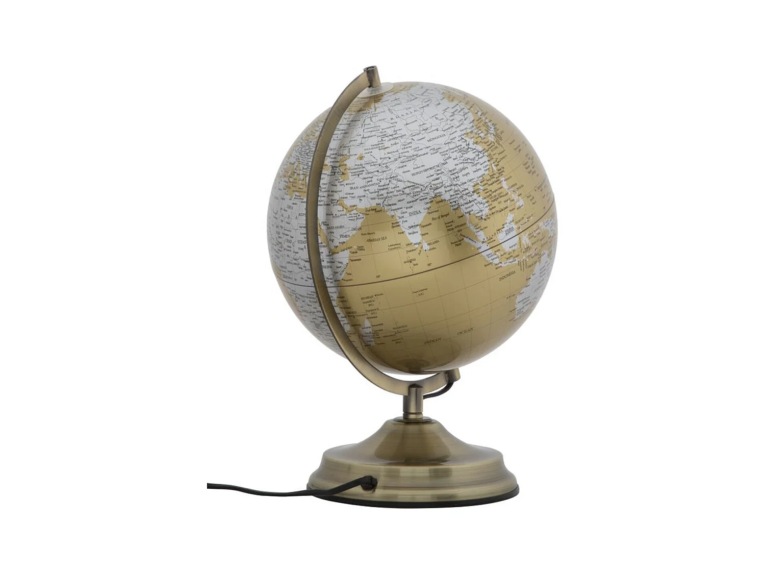 Globe de Table MF220, Or, 25x25x38 cm, Epikasa