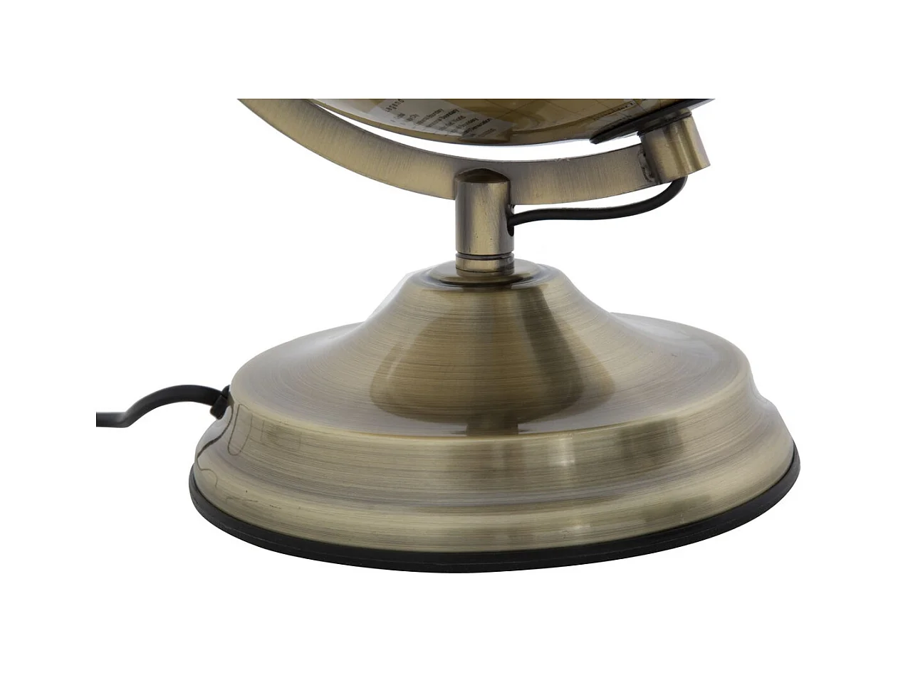 Globe de Table MF220, Or, 25x25x38 cm, Epikasa