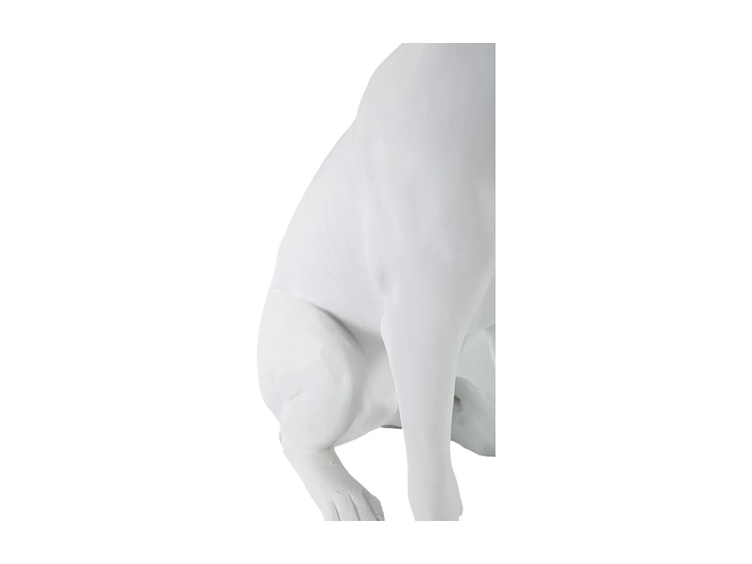 Sculpture Chien 2, Blanc, 20x12,5x33 cm, Seven Design