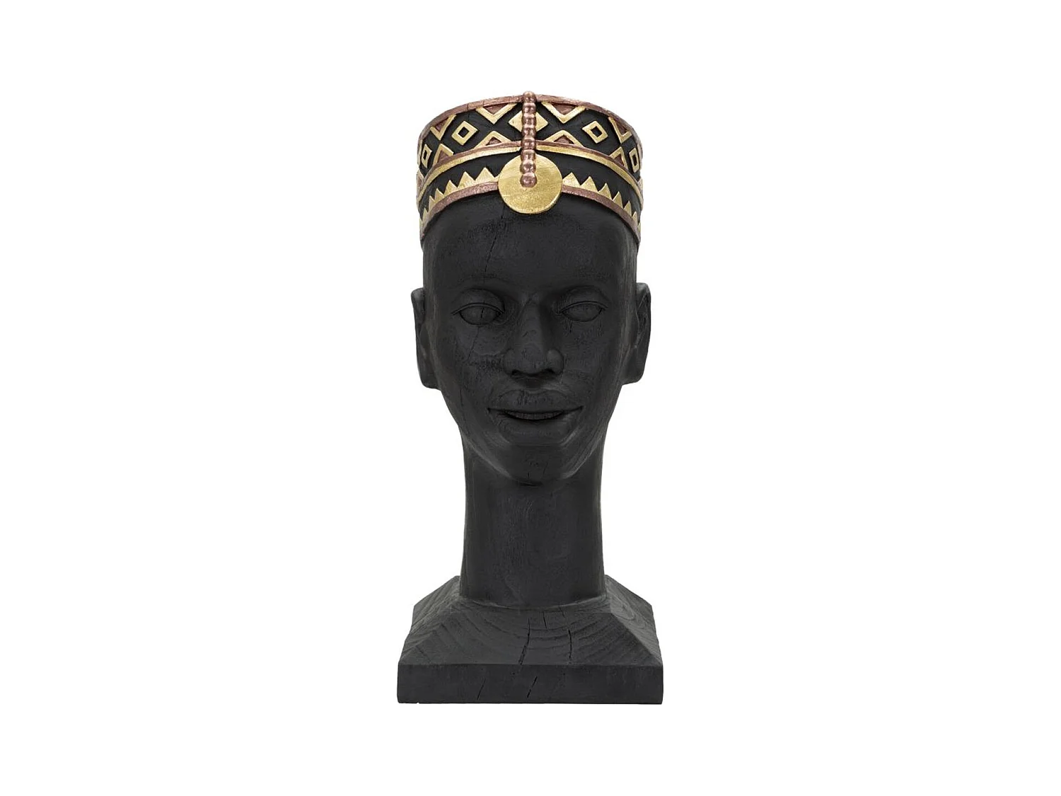 Escultura África 5, Negro, 25x25x56 cm, Epikasa