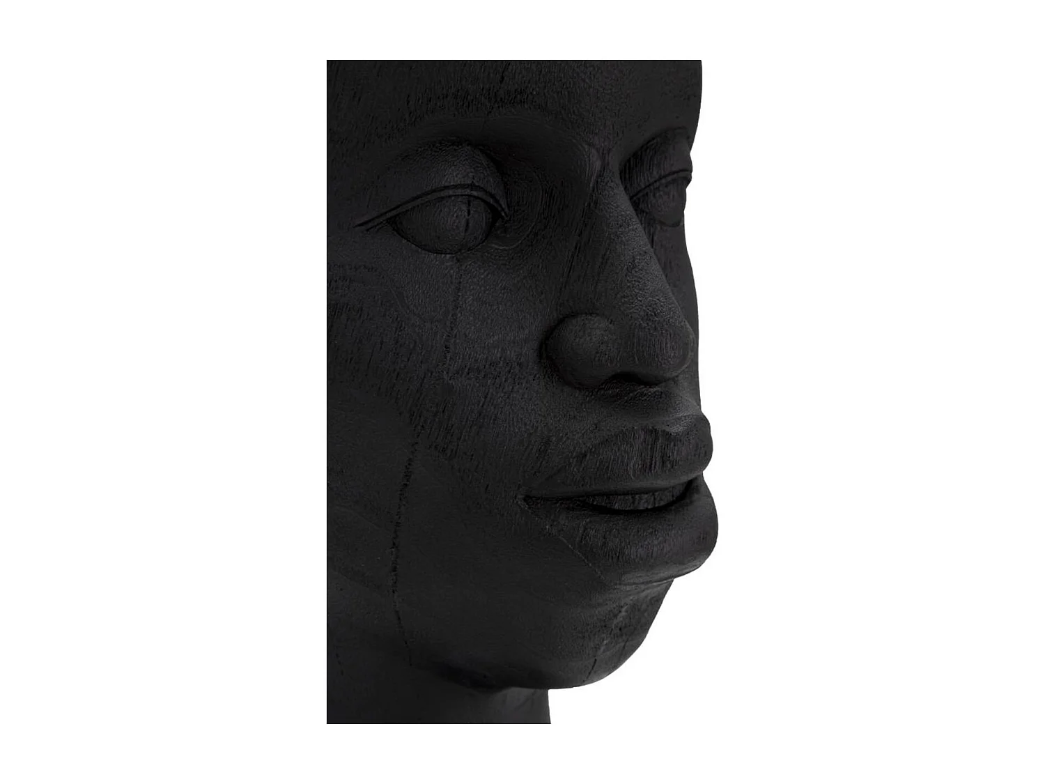 Sculpture Afrique 5, Noir, 25x25x56 cm, Seven Design