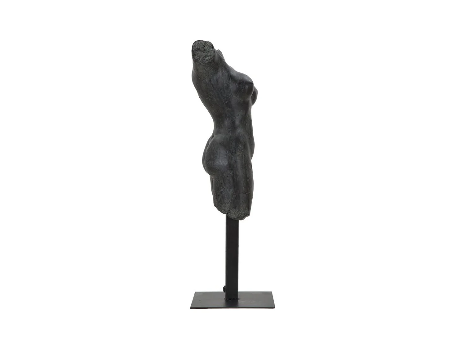 Sculpture Femme 2, Noir, 19x17x50 cm, Seven Design