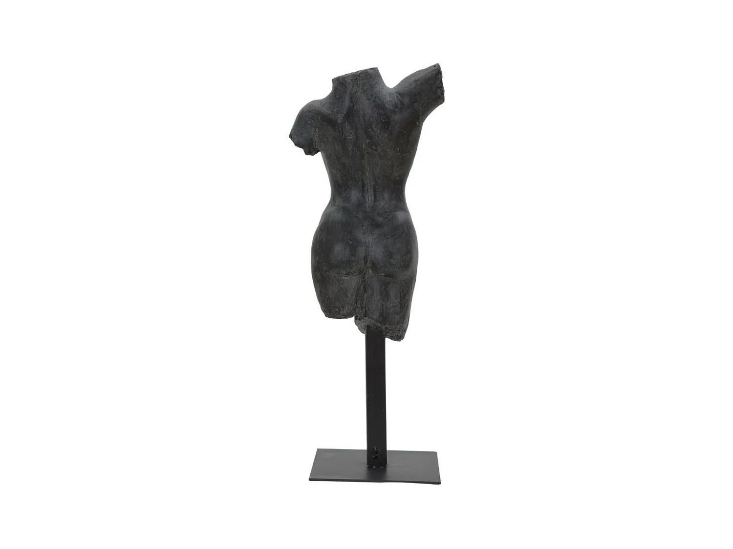 Sculpture Femme 2, Noir, 19x17x50 cm, Seven Design