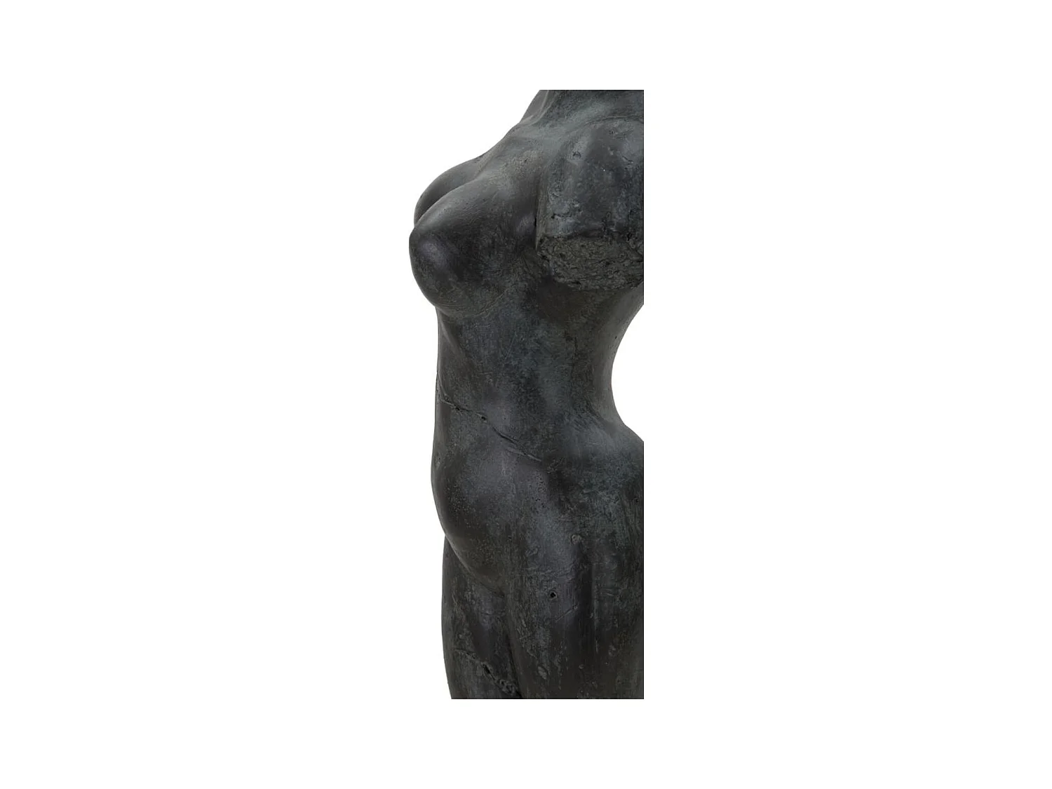 Sculpture Femme 2, Noir, 19x17x50 cm, Seven Design