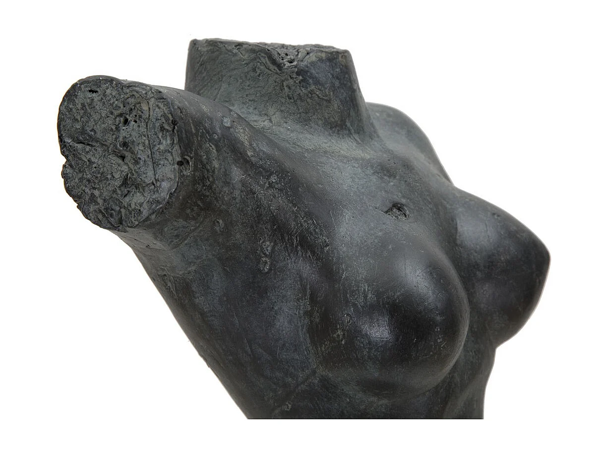 Escultura Mulher 2, Preto, 19x17x50 cm, Seven Design