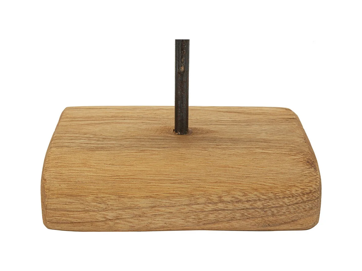 Sculpture Cercles 37, Marron, 28x10x38 cm, Epikasa