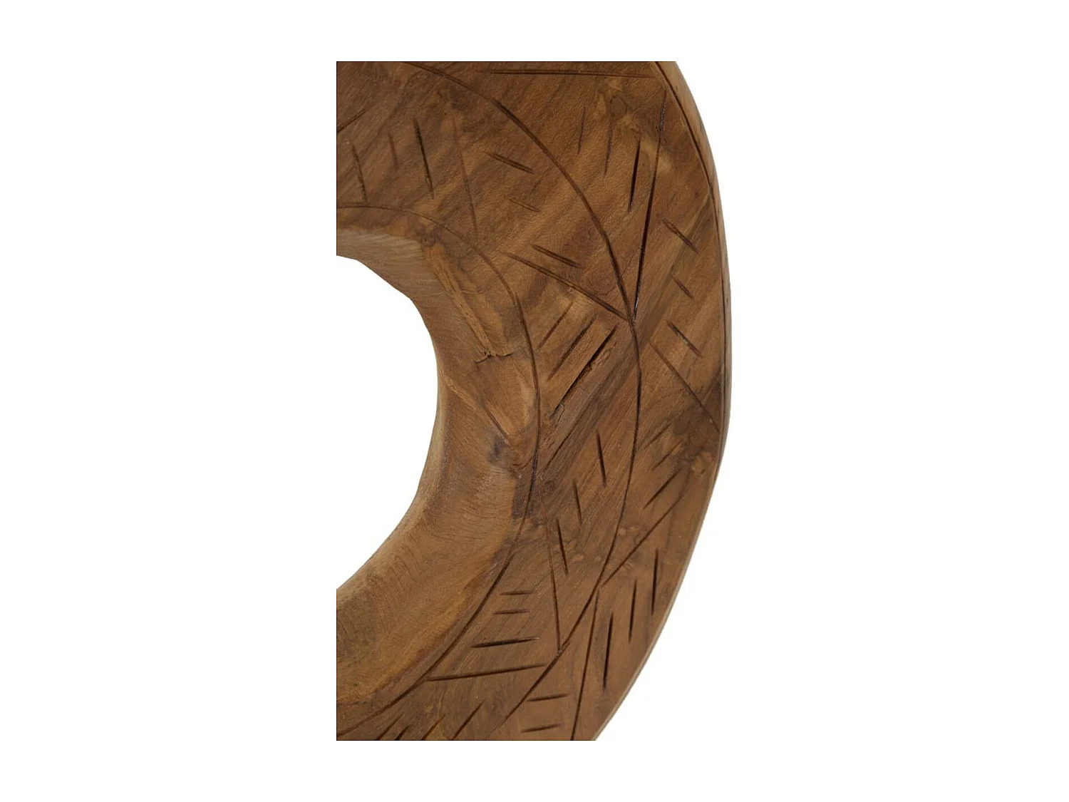 Rzeźba Kręgi 37, Brązowy, 28x10x38 cm, Seven Design