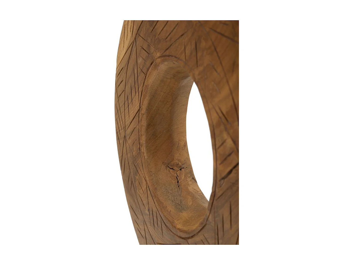 Rzeźba Kręgi 37, Brązowy, 28x10x38 cm, Seven Design