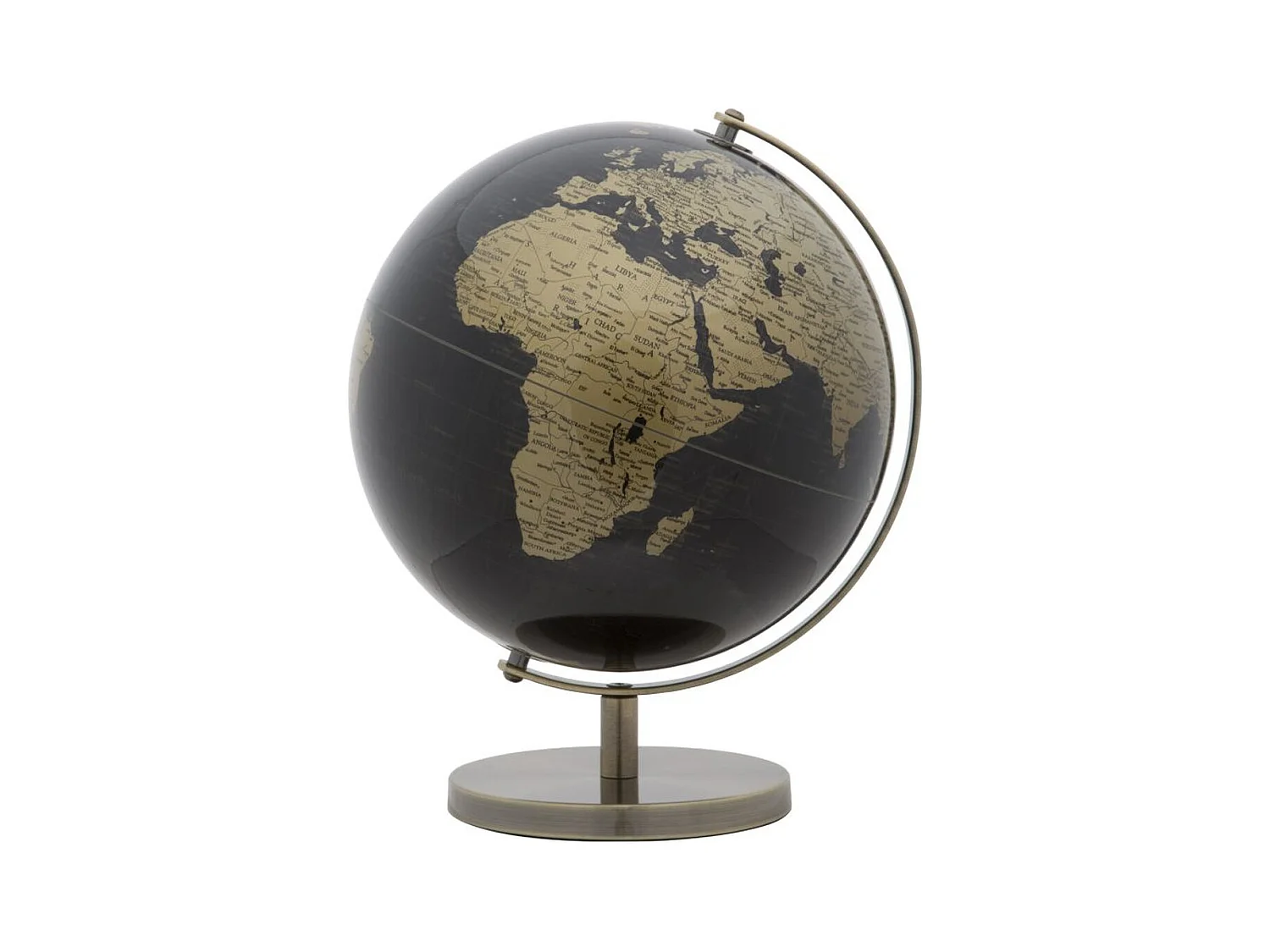 Globe de Table MF223, Or, 25x25x34 cm, Epikasa