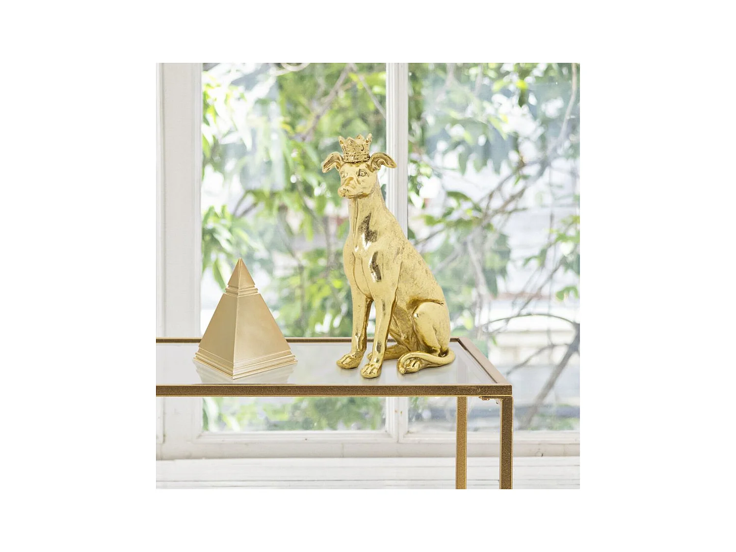 Sculpture Chien 3, Or, 20x12,5x33 cm, Epikasa