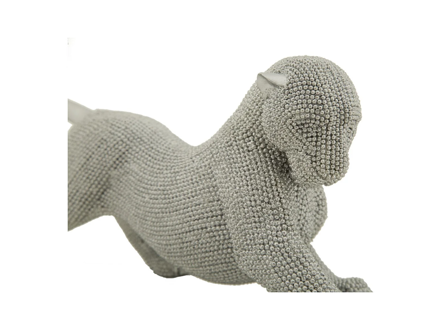 Beeldhouwwerk Katten 5, Zilver, 32x9x11 cm, Epikasa