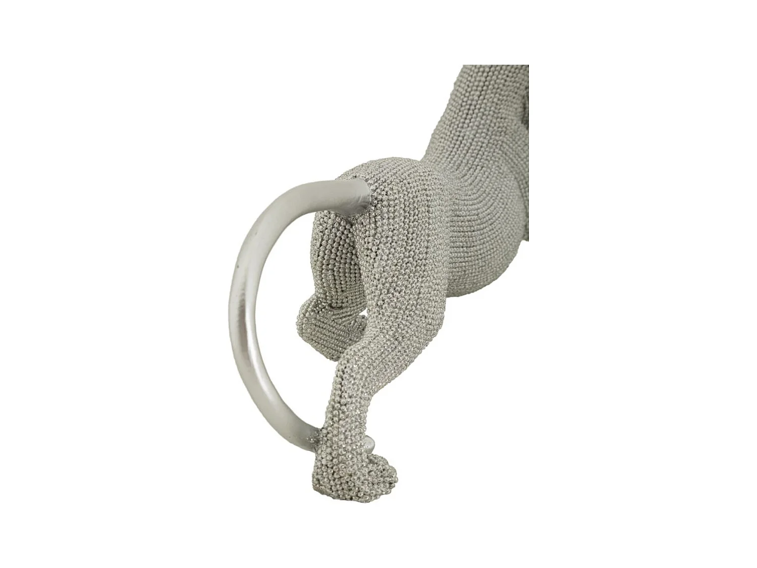 Beeldhouwwerk Katten 5, Zilver, 32x9x11 cm, Epikasa