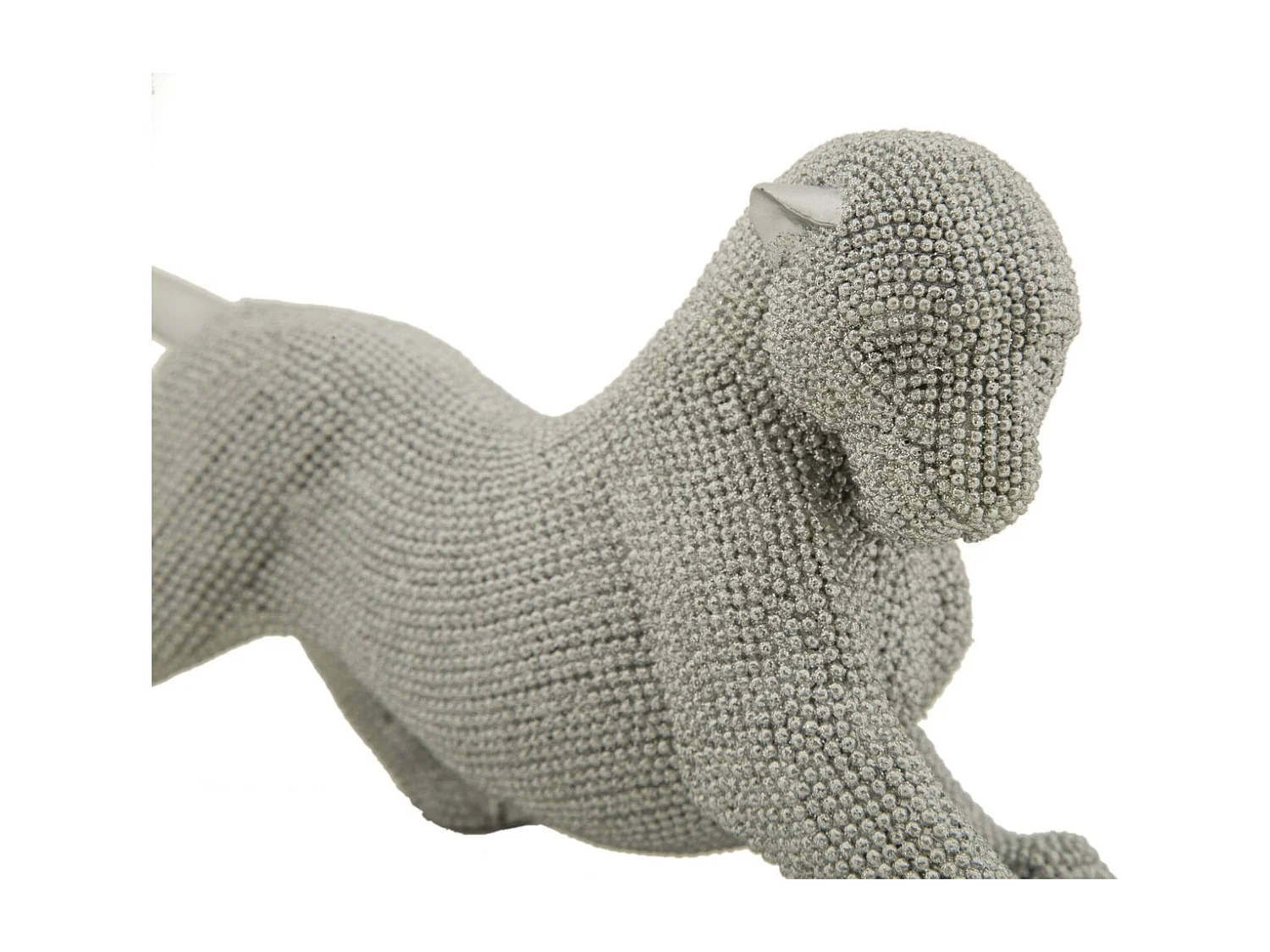 Rzeźba Koty 5, Srebrny, 32x9x11 cm, Seven Design