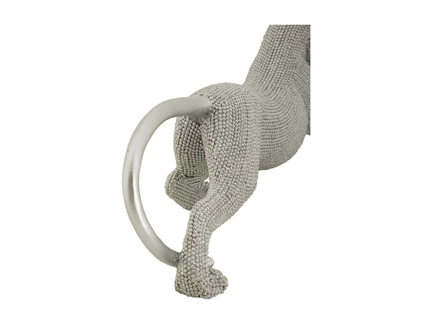 Rzeźba Koty 5, Srebrny, 32x9x11 cm, Seven Design