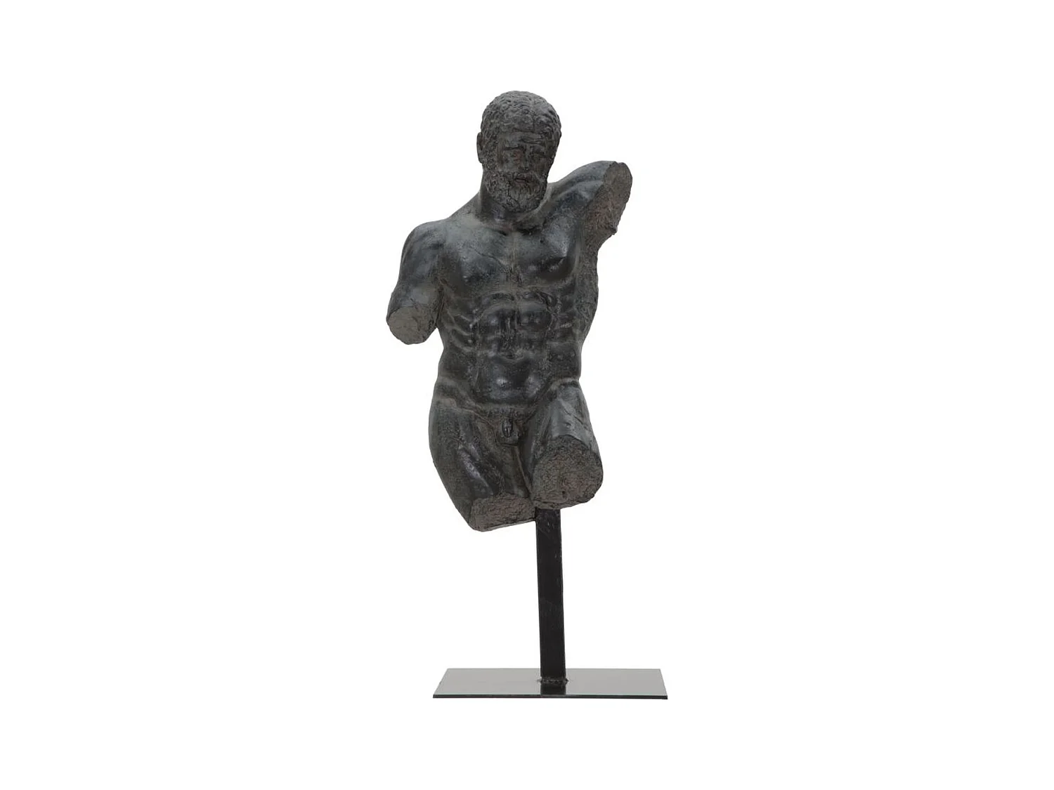 Sculpture Homme 1, Noir, 26x22x57,5 cm, Seven Design