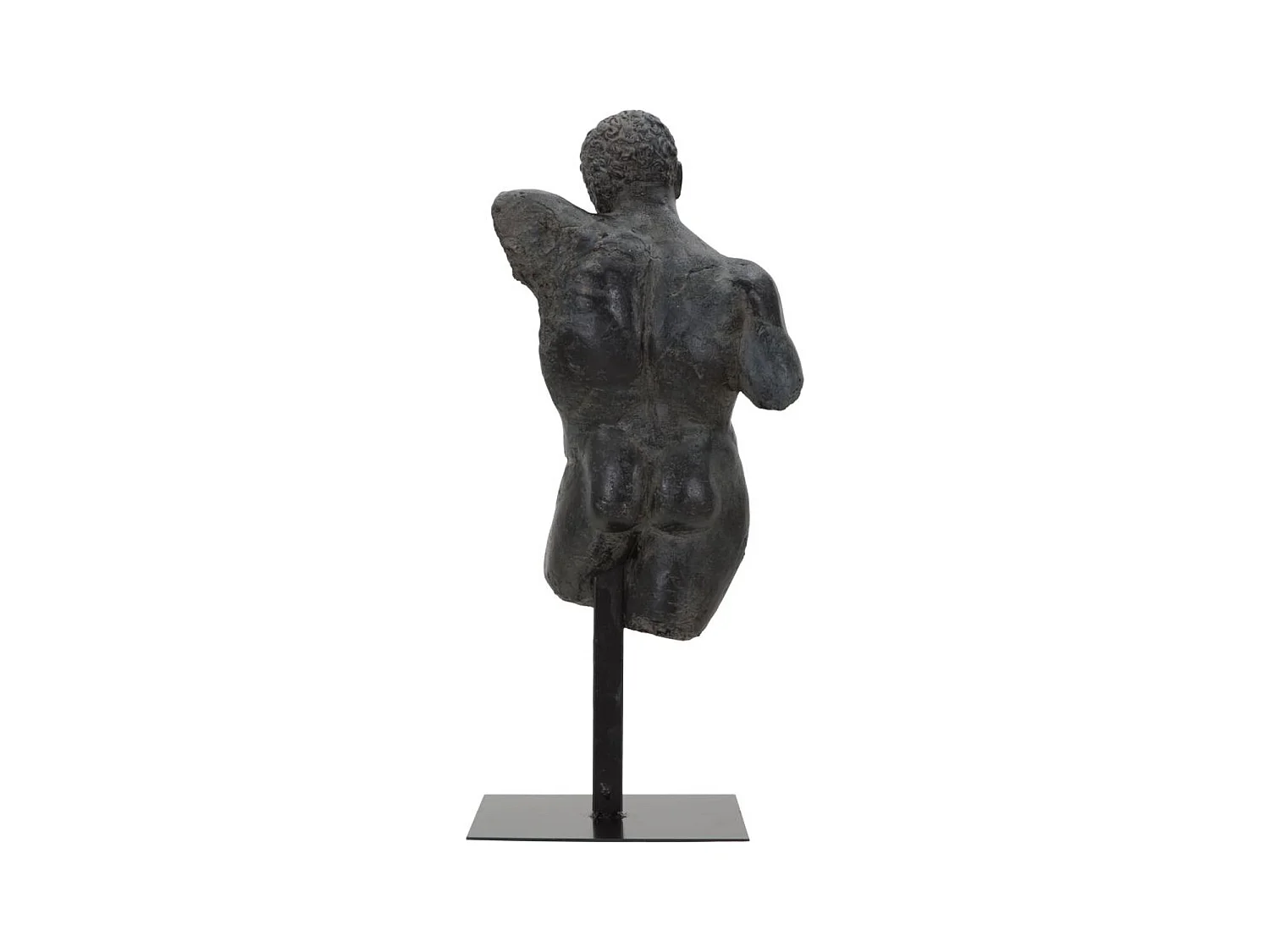 Sculpture Homme 1, Noir, 26x22x57,5 cm, Seven Design
