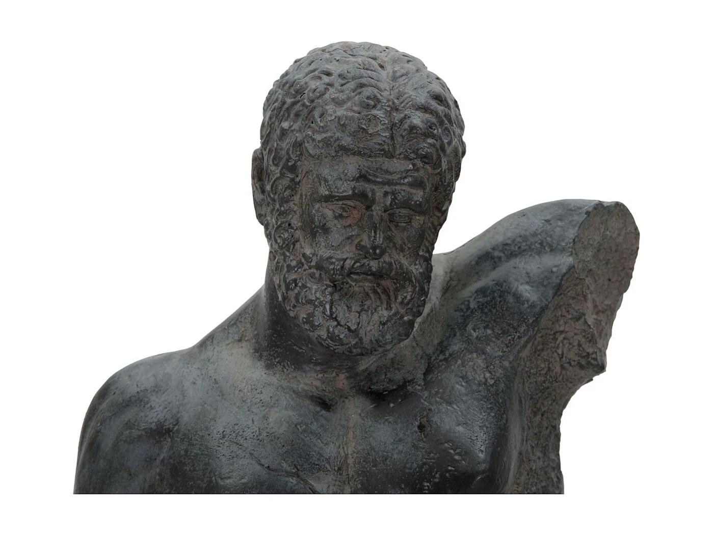 Beeldhouwwerk Man 1, Zwart, 26x22x57,5 cm, Seven Design