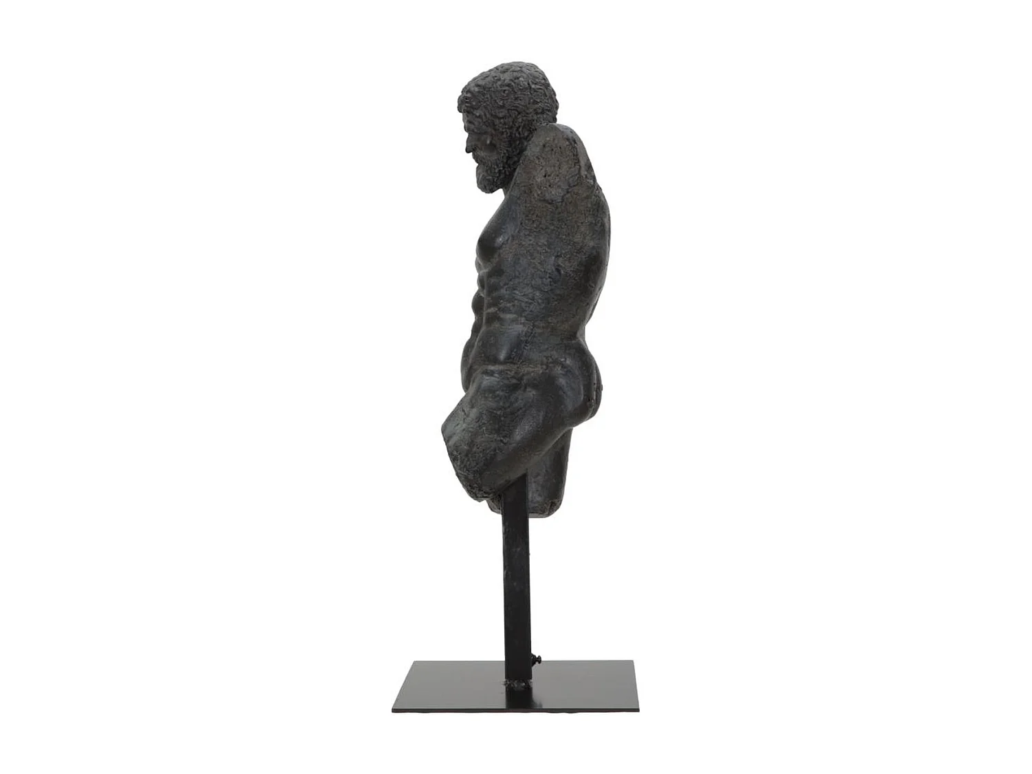 Beeldhouwwerk Man 1, Zwart, 26x22x57,5 cm, Seven Design