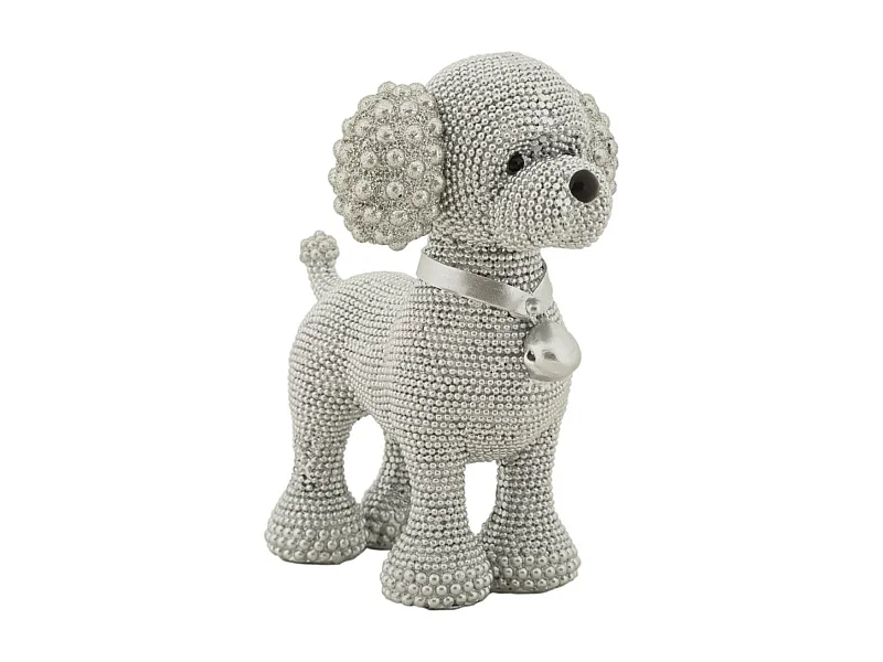 Sculpture Chien 9, Argent, 15x9,5x15 cm, Seven Design