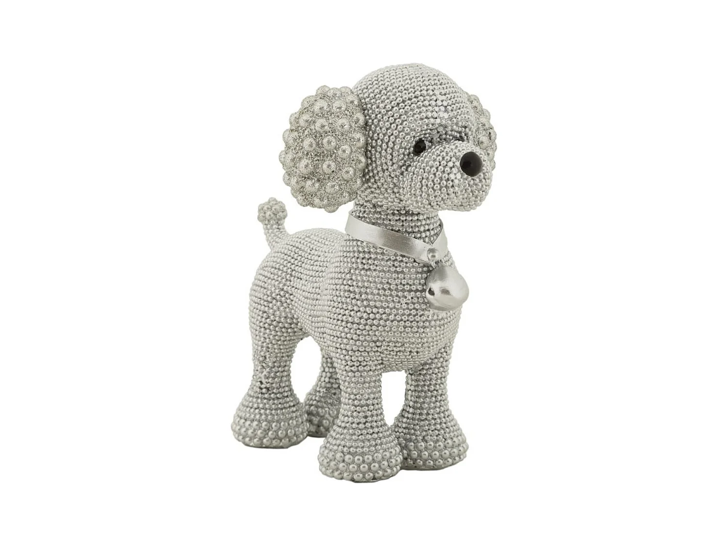 Sculpture Chien 9, Argent, 15x9,5x15 cm, Epikasa