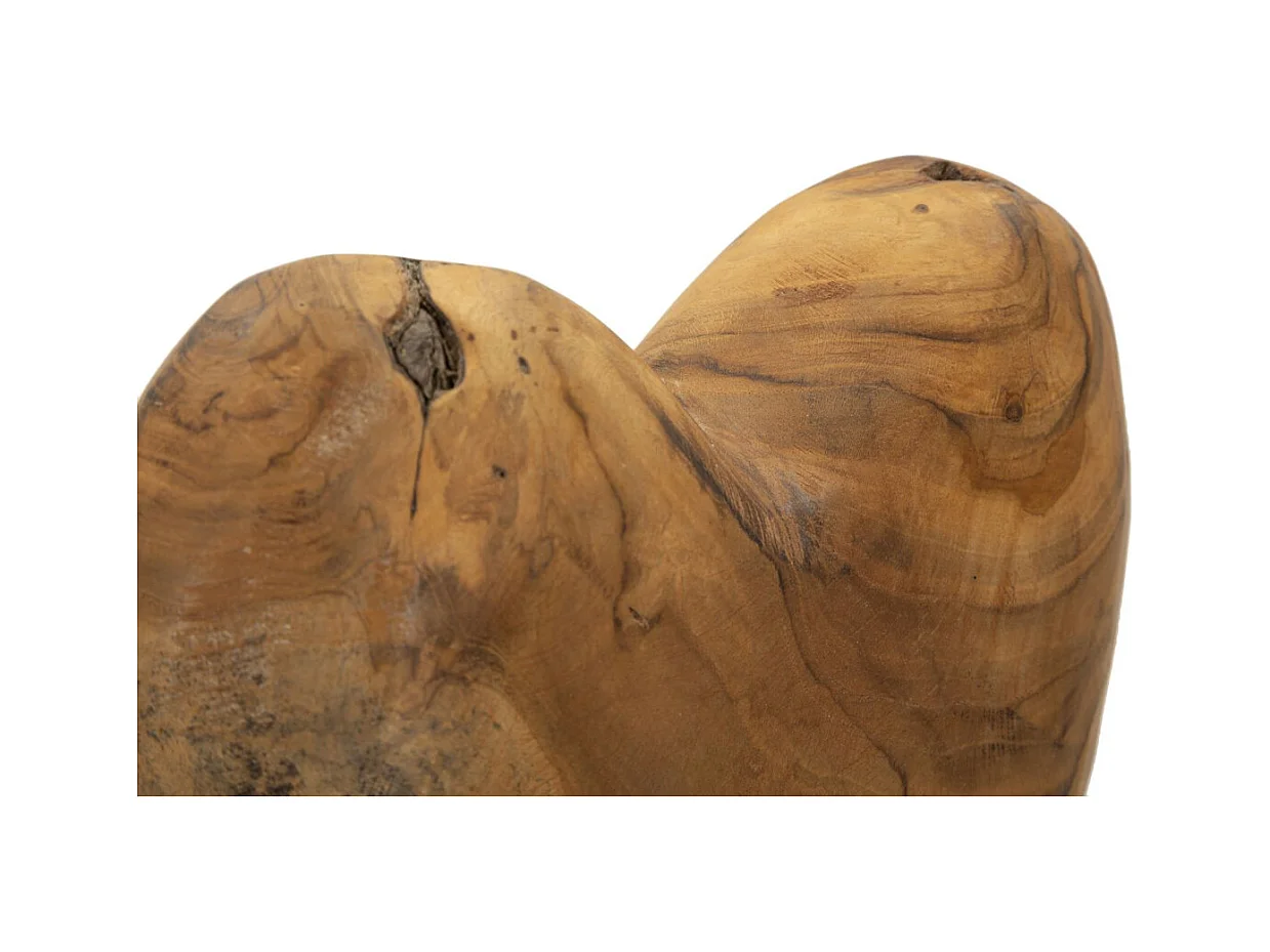 Rzeźba Serce 6, Brązowy, 20x12x37 cm, Epikasa