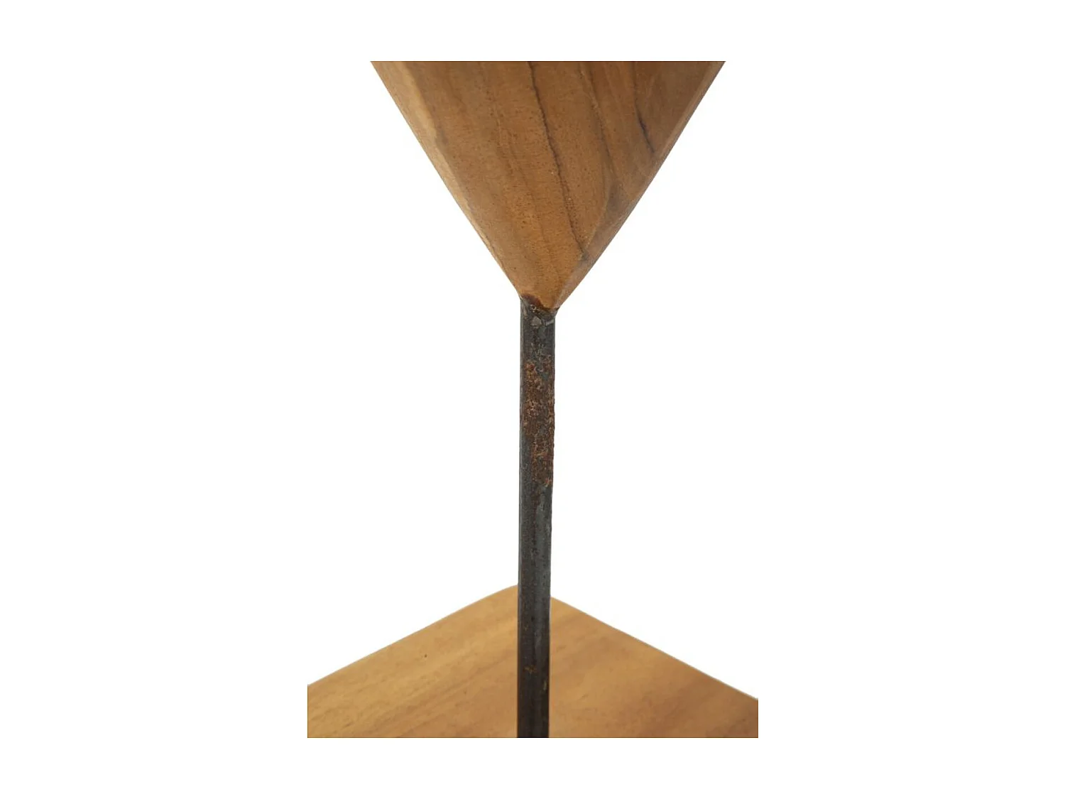 Sculpture Cœur 6, Marron, 20x12x37 cm, Seven Design