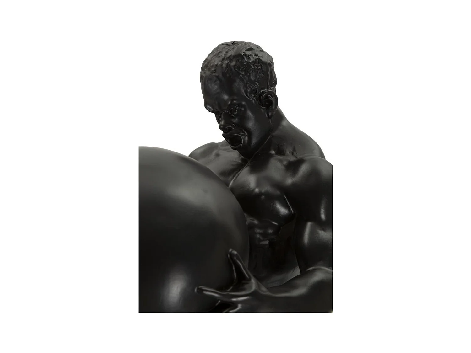 Beeldhouwwerk MF371, Zwart, 18,5x20,5x43,5 cm, Epikasa