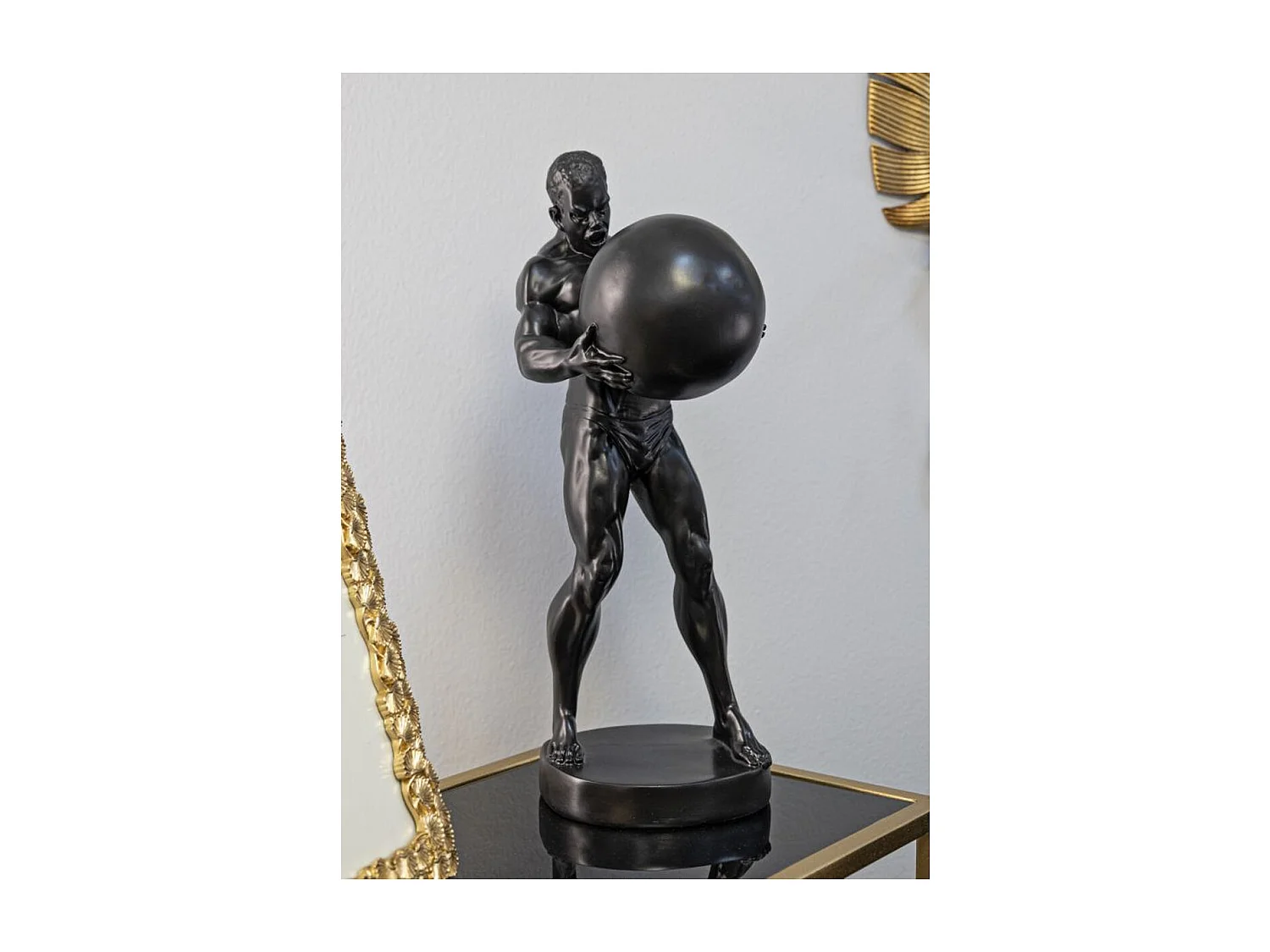 Sculpture MF371, Noir, 18,5x20,5x43,5 cm, Seven Design