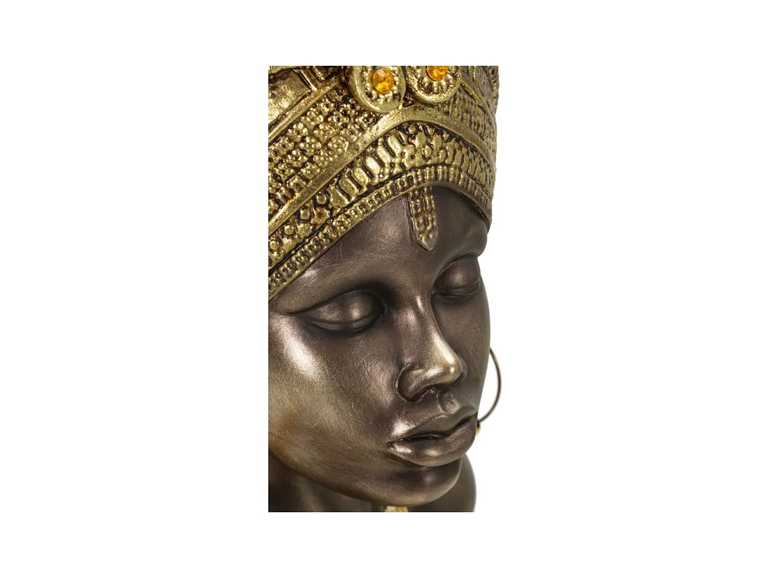 Beeldhouwwerk Africa 8, Veelkleurig, 23,5x17,5x39,5 cm, Epikasa